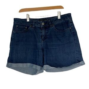 𝅺prana Stretch Jean Shorts Womens Size 6 Good Condition